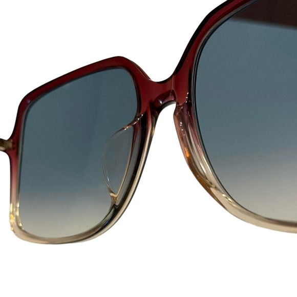 Authentic GUCCI Oversized Square GGO544SA Sunglasses Burgundy with velvet case main image 8